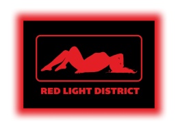 Tablica LED Tir Red Light Amsterdam 60x40cm A1