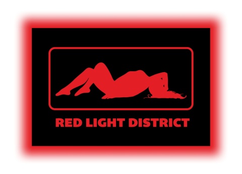 Tablica LED Tir Red Light Amsterdam 60x40cm A1