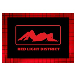 Tablica LED Tir Red Light Amsterdam 60x40cm A1