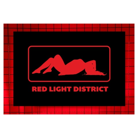 Tablica LED Tir Red Light Amsterdam 60x40cm A1