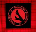 Tablica LED Tir Red Light Amsterdam 50x50cm B3
