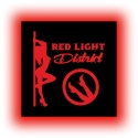 Tablica LED Tir Red Light Amsterdam 50x50cm C3