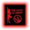 Tablica LED Tir Red Light Amsterdam 50x50cm C3