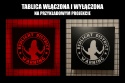 Tablica LED Tir Red Light Amsterdam 50x50cm D3