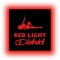 Tablica LED Tir Red Light Amsterdam 50x50cm D3