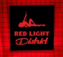 Tablica LED Tir Red Light Amsterdam 50x50cm D3
