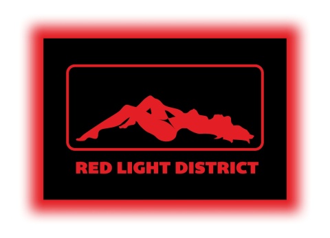Tablica LED Tir Red Light Amsterdam 60x40cm B1