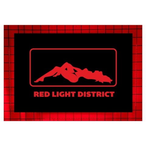 Tablica LED Tir Red Light Amsterdam 60x40cm B1