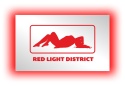 Tablica LUSTRO LED Tir Red Light Amsterdam 50x30cm A1