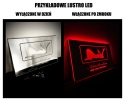 Tablica LUSTRO LED Tir Red Light Amsterdam 50x30cm A1