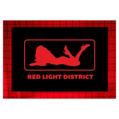 Tablica LED Tir Red Light Amsterdam 60x40cm C1