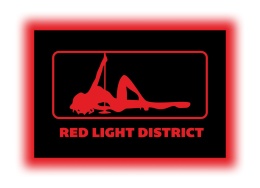Tablica LED Tir Red Light Amsterdam 60x40cm D1