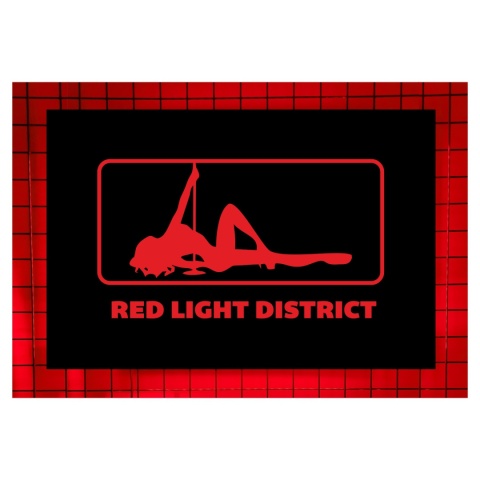 Tablica LED Tir Red Light Amsterdam 60x40cm D1