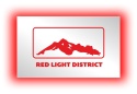 Tablica LUSTRO LED Tir Red Light Amsterdam 50x30cm B1