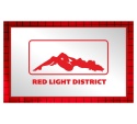 Tablica LUSTRO LED Tir Red Light Amsterdam 50x30cm B1