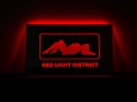 Tablica LUSTRO LED Tir Red Light Amsterdam 50x30cm A1