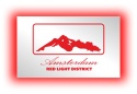 Tablica LUSTRO LED Tir Red Light Amsterdam 50x30cm B2