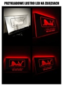 Tablica LUSTRO LED Tir Red Light Amsterdam 50x30cm D1
