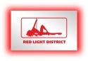 Tablica LUSTRO LED Tir Red Light Amsterdam 50x30cm D1