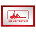 Tablica LUSTRO LED Tir Red Light Amsterdam 50x30cm D1