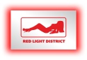 Tablica LUSTRO LED Tir Red Light Amsterdam 50x30cm E1