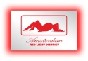 Tablica LUSTRO LED Tir Red Light Amsterdam 50x30cm A2