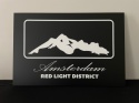 Tablica LED Tir Red Light Amsterdam 60x40cm B2