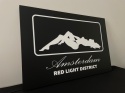 Tablica LED Tir Red Light Amsterdam 60x40cm B2