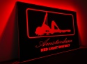 Tablica LED Tir Red Light Amsterdam 60x40cm D2