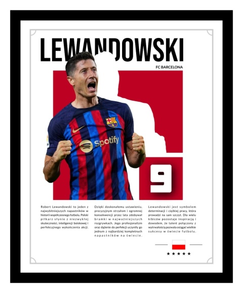 Ramka LED Robert Lewandowski