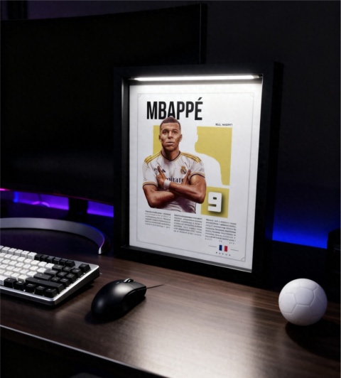 Ramka LED Kylian Mbappe