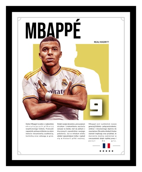 Ramka LED Kylian Mbappe