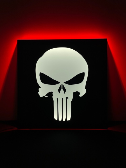 Tablica LED Tir PUNISHER 50x50cm (20)