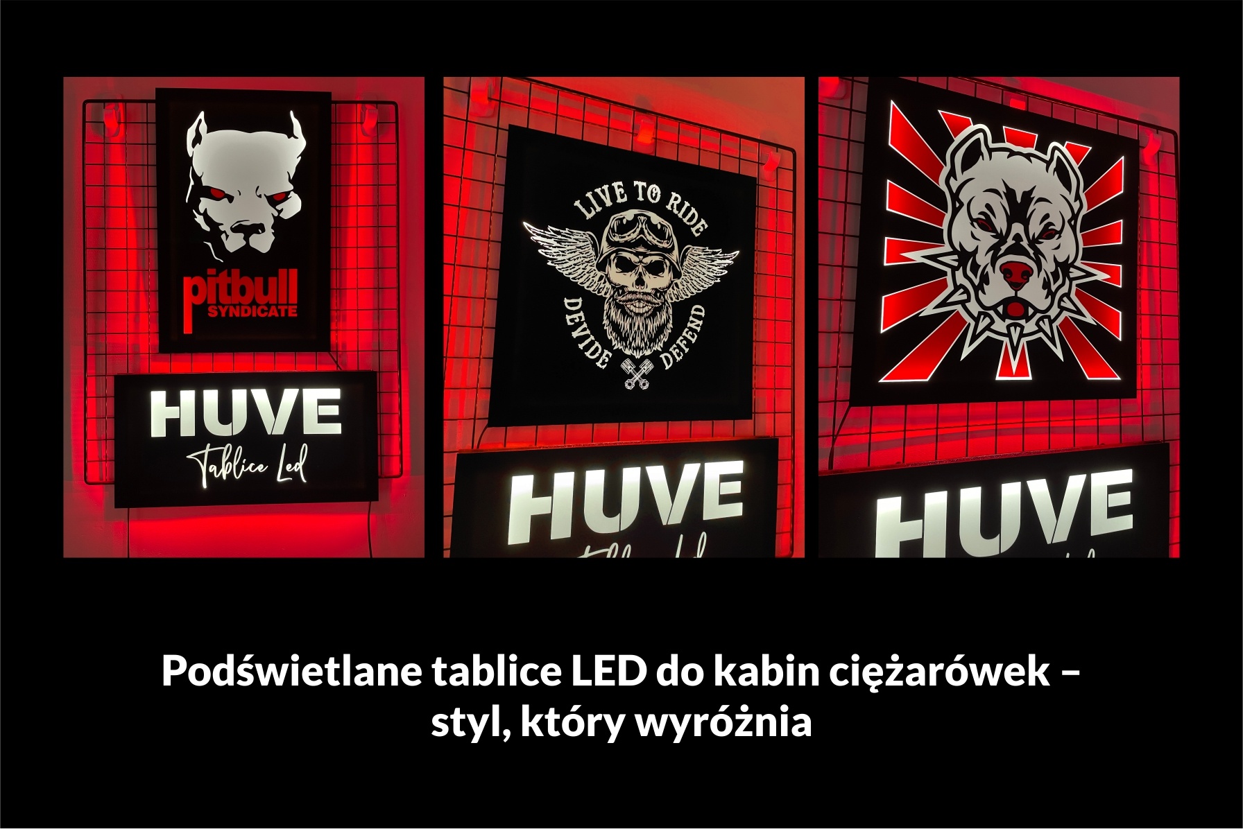 Podświetlane tablice LED do kabin ciężarówek – styl, który wyróżnia